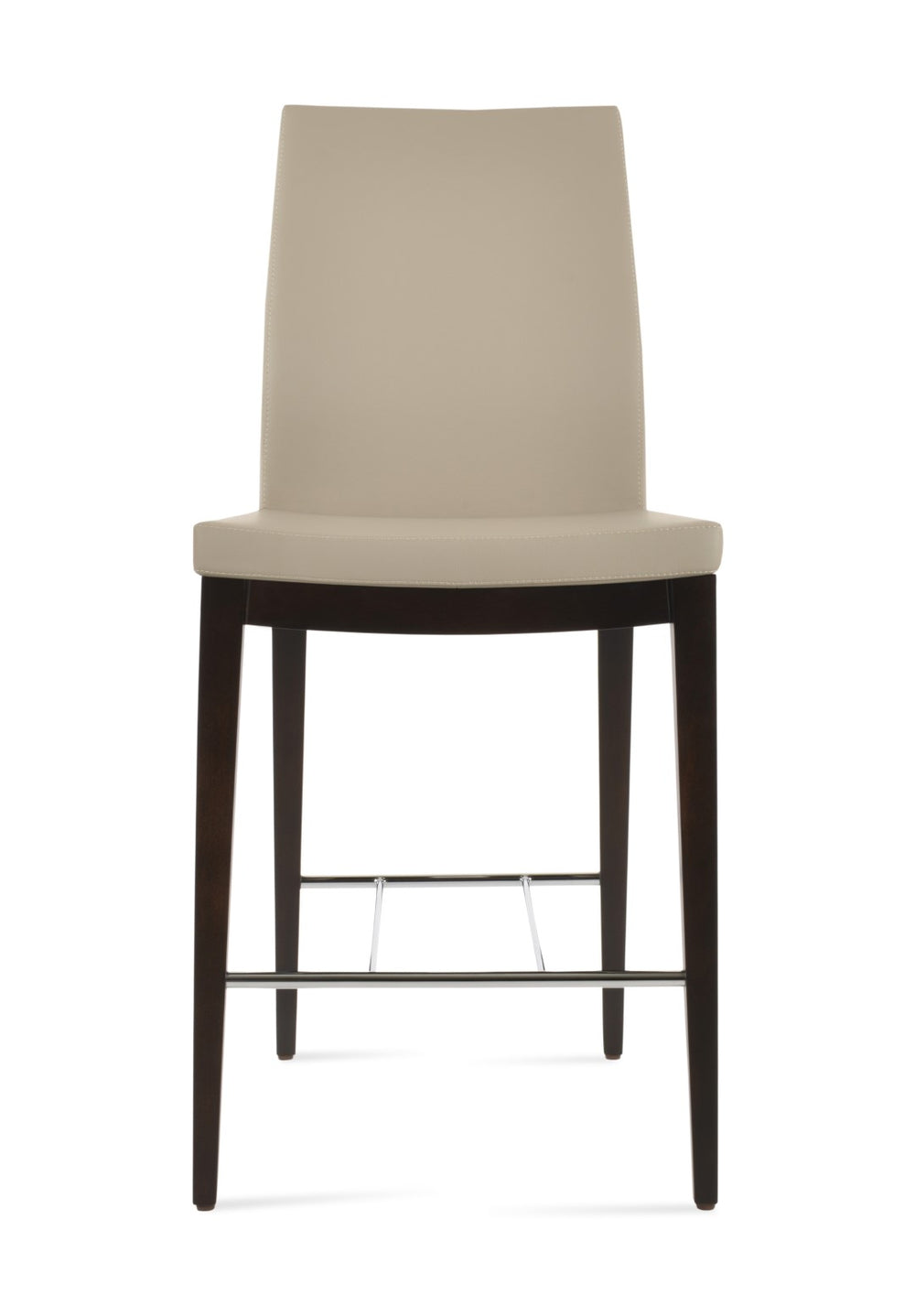 Soho Concept Pasha Wood Barstools & Counterstools - Stylish Leatherette, Walnut Finish, 2-year Guarantee, Durable! Walnut,Black  Soho-concept-dining-chair-09067