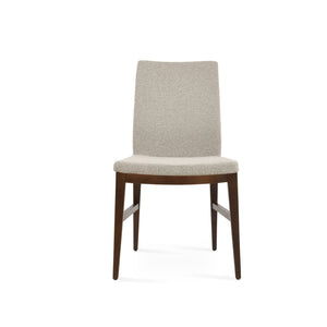 Soho Concept Pasha Wood Armchair Dining Chair - Durable Beech With Stylish Upholstery Options & 10-year Guarantee Whitegrey  Soho-concept-dining-chair-04973