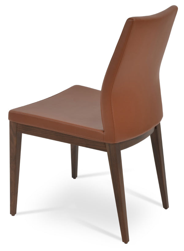 Soho Concept Pasha Wood Dining Chair - Elegant Upholstered Comfort In Beech, 10-year Guarantee & Stylish Options Walnut  Soho-concept-dining-chair-04978