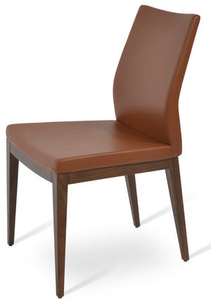 Soho Concept Pasha Wood Dining Chair - Elegant Upholstered Comfort In Beech, 10-year Guarantee & Stylish Options Walnut  Soho-concept-dining-chair-04978
