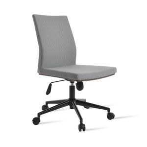 Soho Concept Pasha Office Chair – Elegant Grey Boucle Fabric, 10-year Warranty, Adjustable Height, Durable Design Grey  Soho-concept-dining-chair-11913