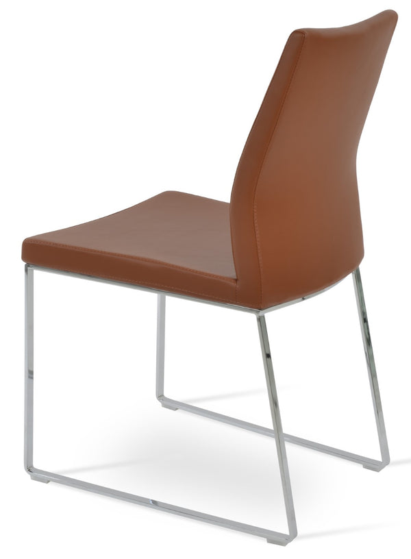 Soho Concept Pasha Sled Dining Chair With Chrome Finish & 5-year Guarantee - Stylish Comfort For Your Home Chrome  Soho-concept-dining-chair-04840