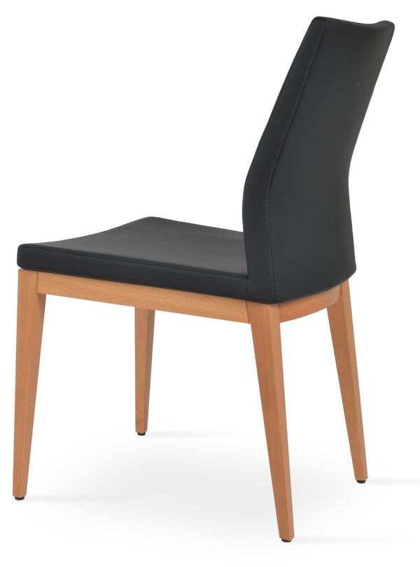 Soho Concept Pasha Wood Dining Chair - Stylish Leatherette Seating With 2-year Guarantee, Limited Stock Available! Natural,Black  Soho-concept-dining-chair-04964