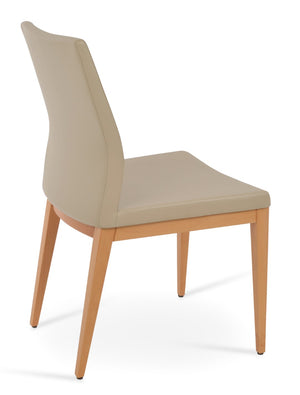 Soho Concept Pasha Wood Dining Chair - Stylish Leatherette Seating With 2-year Guarantee, Limited Stock Available! Natural  Soho-concept-dining-chair-04968