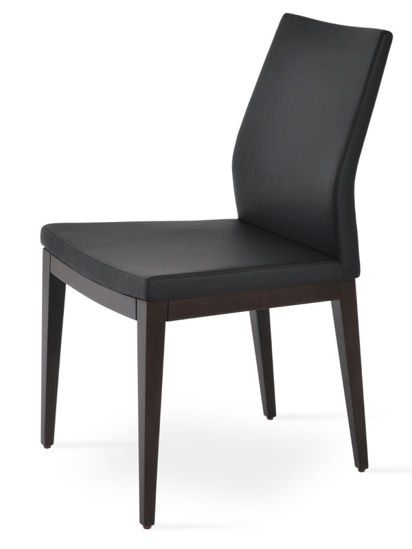 Soho Concept Pasha Wood Dining Chair - Stylish Leatherette Seating With 2-year Guarantee, Limited Stock Available! Black  Soho-concept-dining-chair-04981