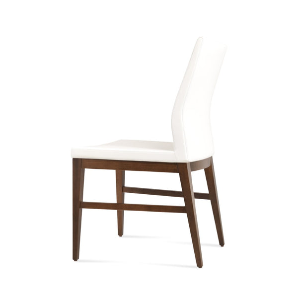 Soho Concept Pasha Wood Dining Chair - Stylish Leatherette Seating With 2-year Guarantee, Limited Stock Available! Walnut,White  Soho-concept-dining-chair-04737