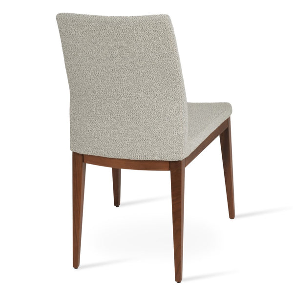 Soho Concept Pasha Wood Dining Chair - Elegant Upholstered Comfort In Beech, 10-year Guarantee & Stylish Options Walnut,White,Grey  Soho-concept-dining-chair-04949