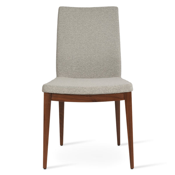 Soho Concept Pasha Wood Dining Chair - Elegant Upholstered Comfort In Beech, 10-year Guarantee & Stylish Options Walnut,White,Grey  Soho-concept-dining-chair-04949
