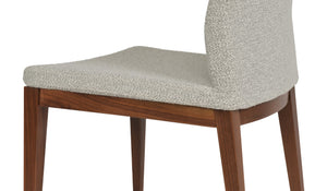 Soho Concept Pasha Wood Dining Chair - Elegant Upholstered Comfort In Beech, 10-year Guarantee & Stylish Options Walnut,White,Grey  Soho-concept-dining-chair-04949