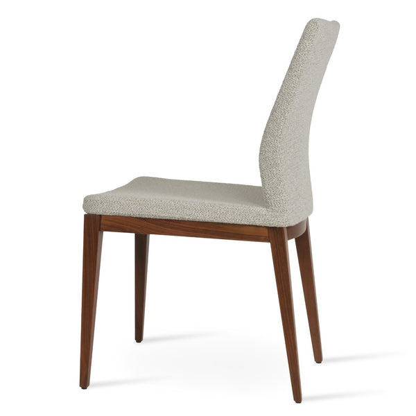 Soho Concept Pasha Wood Dining Chair - Elegant Upholstered Comfort In Beech, 10-year Guarantee & Stylish Options Walnut,White,Grey  Soho-concept-dining-chair-04949