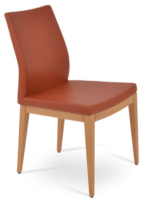 Soho Concept Pasha Wood Dining Chair - Stylish Leatherette Seating With 2-year Guarantee, Limited Stock Available! Natural  Soho-concept-dining-chair-04967
