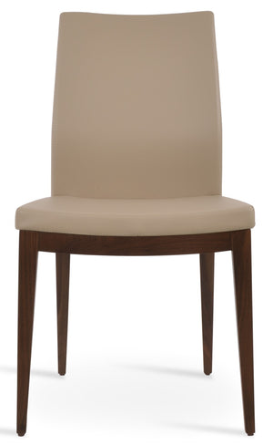 Soho Concept Pasha Wood Dining Chair - Stylish Leatherette Seating With 2-year Guarantee, Limited Stock Available! Walnut  Soho-concept-dining-chair-04977