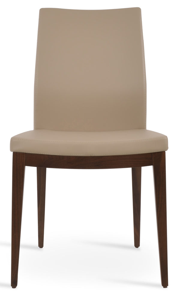Soho Concept Pasha Wood Dining Chair - Stylish Leatherette Seating With 2-year Guarantee, Limited Stock Available! Walnut  Soho-concept-dining-chair-04977