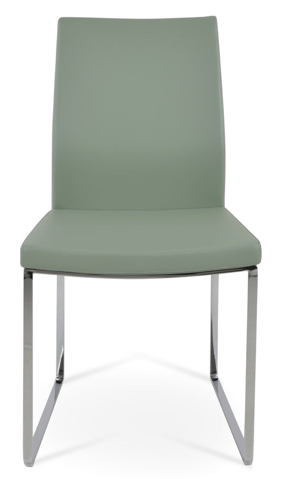 Soho Concept Pasha Sled Dining Chair - Premium Upholstery Options & Strong Base, 10-year Guarantee, Stylish Design Chrome  Soho-concept-dining-chair-04842