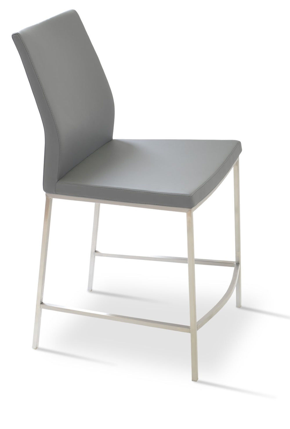 Soho Concept Pasha Metal Barstools & Counterstools - Modern Industrial Design With Plush Fabrics & 10-year Guarantee Grey  Soho-concept-dining-chair-09076