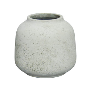 Lh Imports Taxco Large Vase - Elegant Antique Style For Home Decor, Perfect For Enhancing Any Space's Beauty White Antique White Ro,Cement Pat034s-aw
