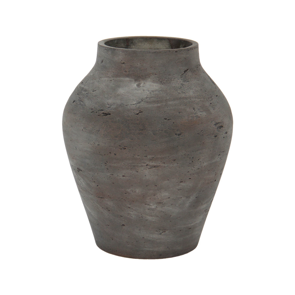 Lh Imports Amphora Large Vase - Elevate Your Home Decor With Timeless Rustic Charm And Elegant Design Brown Antique Brown Ro,Cement Pat035l-ch