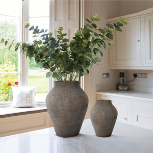 Lh Imports Amphora Large Vase - Elevate Your Home Decor With Timeless Rustic Charm And Elegant Design Brown Antique Brown Ro,Cement Pat035l-ch