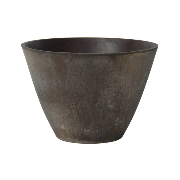 Lh Imports Rustic Conical Bowl - Charming Limestone Decor For Home Beautification And Elegant Style Brown Limestone Pat037-ch