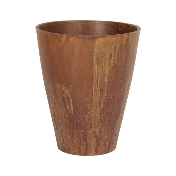 Lh Imports Rustic Medium Vase - Exquisite Limestone Decor For Elegant Home Beautification And Style Brown Limestone Pat038m-co