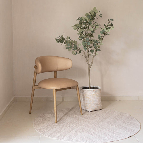Lh Imports Bamboo Indoor Basket Pot - Natural Elegance For Your Home Décor, Perfect For Plant Lovers & Style Brown Bamboo,Concrete Pat046-n