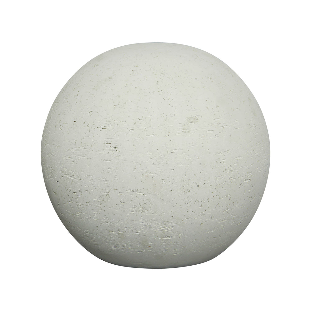 Lh Imports Amphora Sphere - Antique White Elegance For Home Decor, Perfect For Enhancing Your Living Space! White Antique White Ro,Cement Pat045