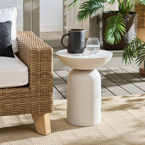 Dylan Minimalist Side Table For Small Spaces — Durable Polyfiber Build, Sleek Modern Accent, Versatile Use