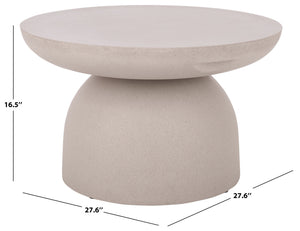 Dylan Modern Coffee Table With Matte Finish — Compact 27.6" Square Polyfiber Top, Durable Everyday Use