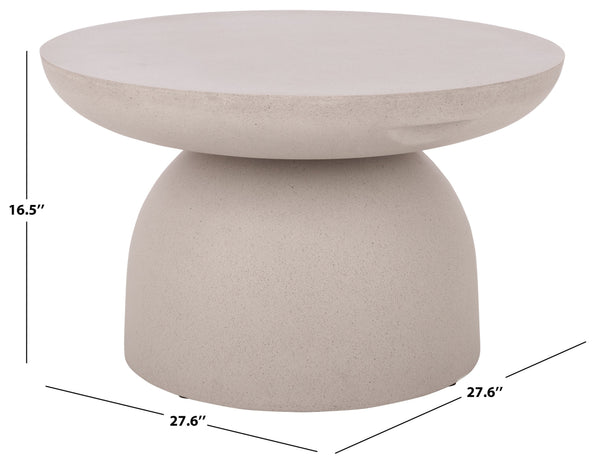 Dylan Modern Coffee Table With Matte Finish — Compact 27.6" Square Polyfiber Top, Durable Everyday Use