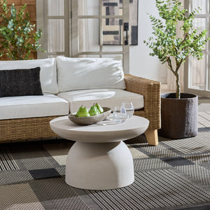 Dylan Modern Coffee Table With Matte Finish — Compact 27.6" Square Polyfiber Top, Durable Everyday Use
