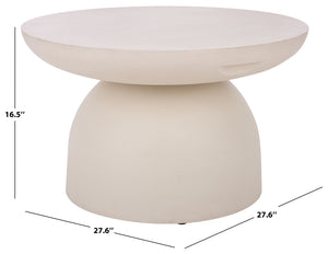 Dylan Modern Coffee Table With Matte Finish — Compact 27.6" Square Polyfiber Top, Durable Everyday Use