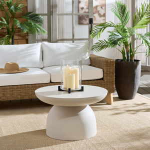 Dylan Modern Coffee Table With Matte Finish — Compact 27.6" Square Polyfiber Top, Durable Everyday Use