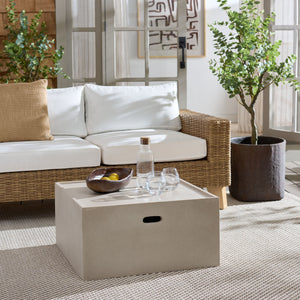 Georgia Square Coffee Table — Modern Minimalist Polyfiber Design With Clean Lines And Durable Finish