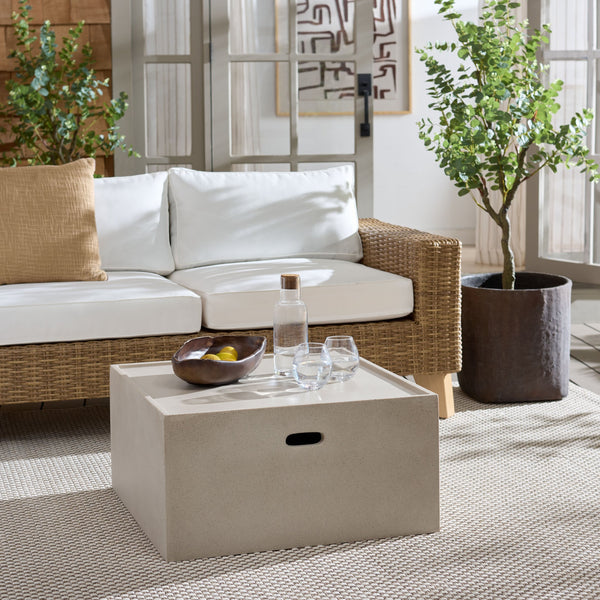 Georgia Square Coffee Table — Modern Minimalist Polyfiber Design With Clean Lines And Durable Finish