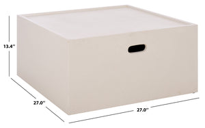 Georgia Square Coffee Table — Modern Minimalist Polyfiber Design With Clean Lines And Durable Finish