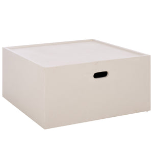 Georgia Square Coffee Table — Modern Minimalist Polyfiber Design With Clean Lines And Durable Finish