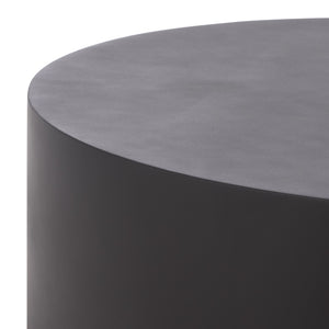 Georgia Round Coffee Table Low-Profile 31.5" Durable Polyfiber Modern Centerpiece For Living Rooms