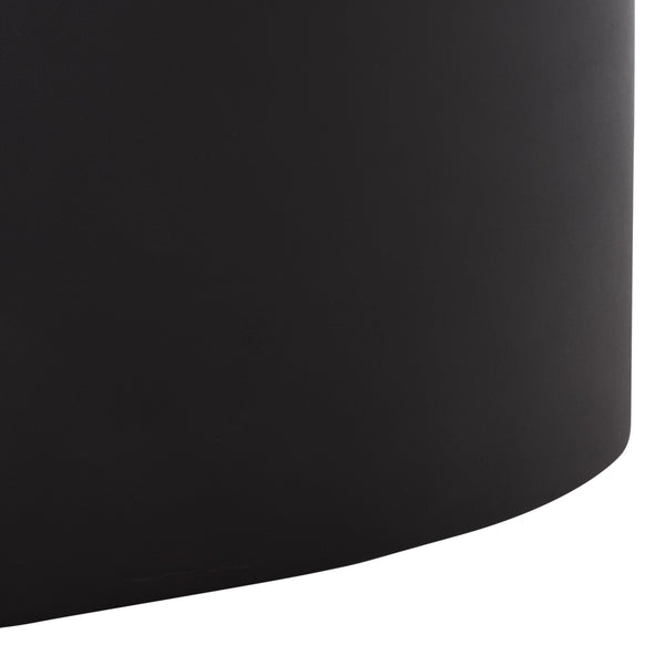 Georgia Round Coffee Table Low-Profile 31.5" Durable Polyfiber Modern Centerpiece For Living Rooms