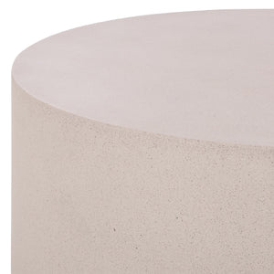 Georgia Round Coffee Table Low-Profile 31.5" Durable Polyfiber Modern Centerpiece For Living Rooms