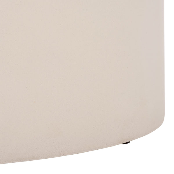 Georgia Round Coffee Table Low-Profile 31.5" Durable Polyfiber Modern Centerpiece For Living Rooms