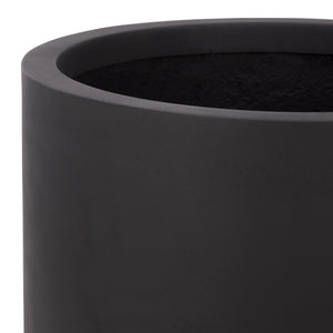 Ethan Sleek Tall Fiberstone Planter With Matte Finish, Weather-Resistant Tapered Pot For Year-Round Use