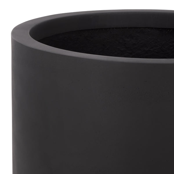 Ethan Sleek Tall Fiberstone Planter With Matte Finish, Weather-Resistant Tapered Pot For Year-Round Use