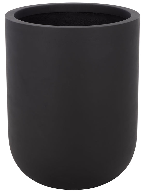 Ethan Sleek Tall Fiberstone Planter With Matte Finish, Weather-Resistant Tapered Pot For Year-Round Use