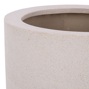 Ethan Sleek Tall Fiberstone Planter With Matte Finish, Weather-Resistant Tapered Pot For Year-Round Use
