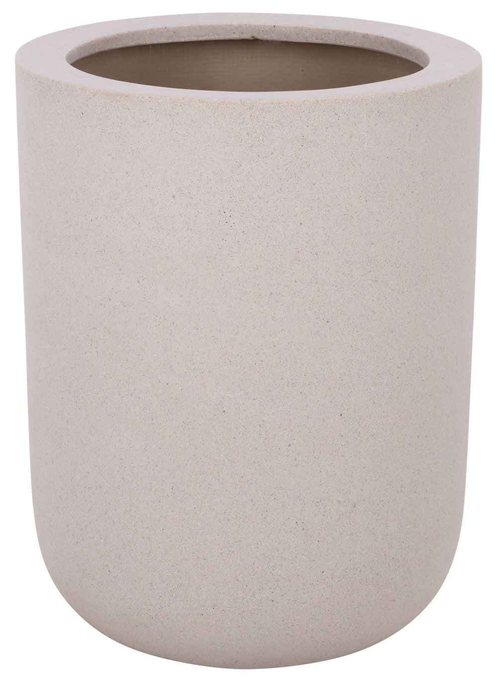 Ethan Sleek Tall Fiberstone Planter With Matte Finish, Weather-Resistant Tapered Pot For Year-Round Use