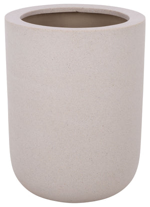 Ethan Sleek Tall Fiberstone Planter With Matte Finish, Weather-Resistant Tapered Pot For Year-Round Use