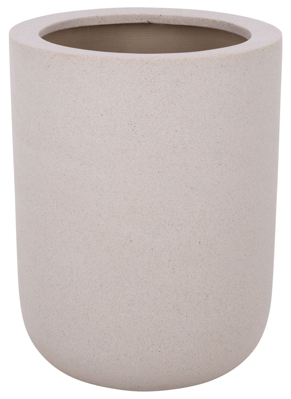Ethan Sleek Tall Fiberstone Planter With Matte Finish, Weather-Resistant Tapered Pot For Year-Round Use