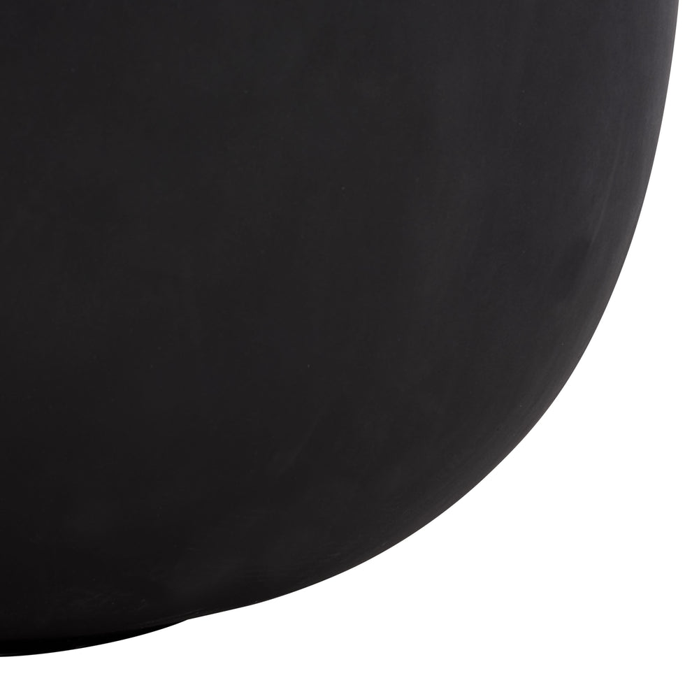 Ethan Low Wide Planter Pot - Sleek Fiberstone Construction, Weather-Resistant Modern Planter For Patios
