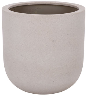 Ethan Low Wide Planter Pot - Sleek Fiberstone Construction, Weather-Resistant Modern Planter For Patios