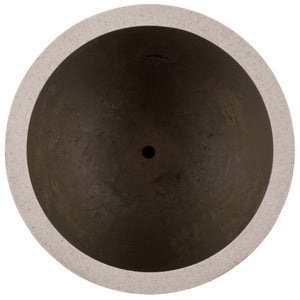 Ethan Low Wide Planter Pot - Sleek Fiberstone Construction, Weather-Resistant Modern Planter For Patios